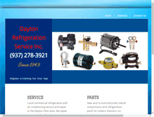 Tablet Screenshot of daytonrefrigerationservice.com